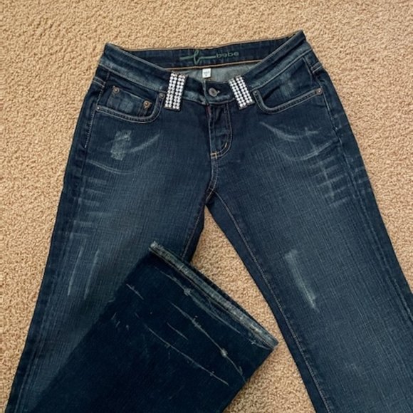 Bebe Rhinestone Crystal jeans - Picture 6 of 16